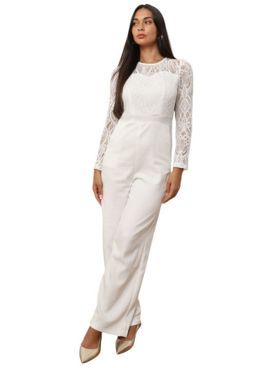 Combinaison avec buste en dentelle