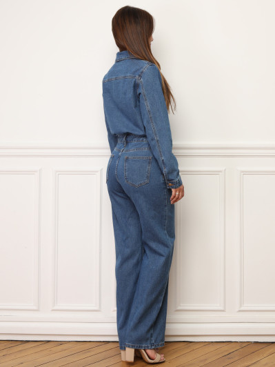 Combinaison style utilitaire en denim