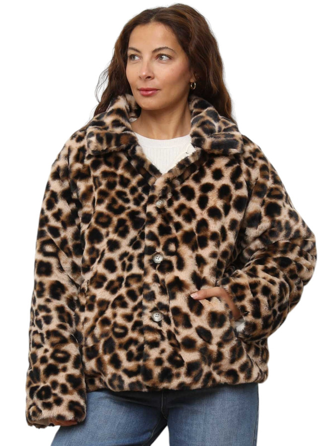 Doudoune réversible fourrée