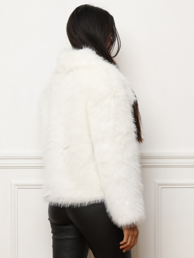 Manteau court fourré