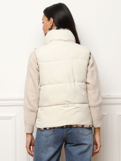 Doudoune sans manches réversible