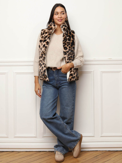 Doudoune sans manches réversible