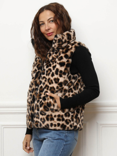 Doudoune sans manches réversible