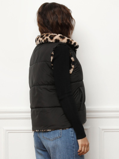 Doudoune sans manches réversible