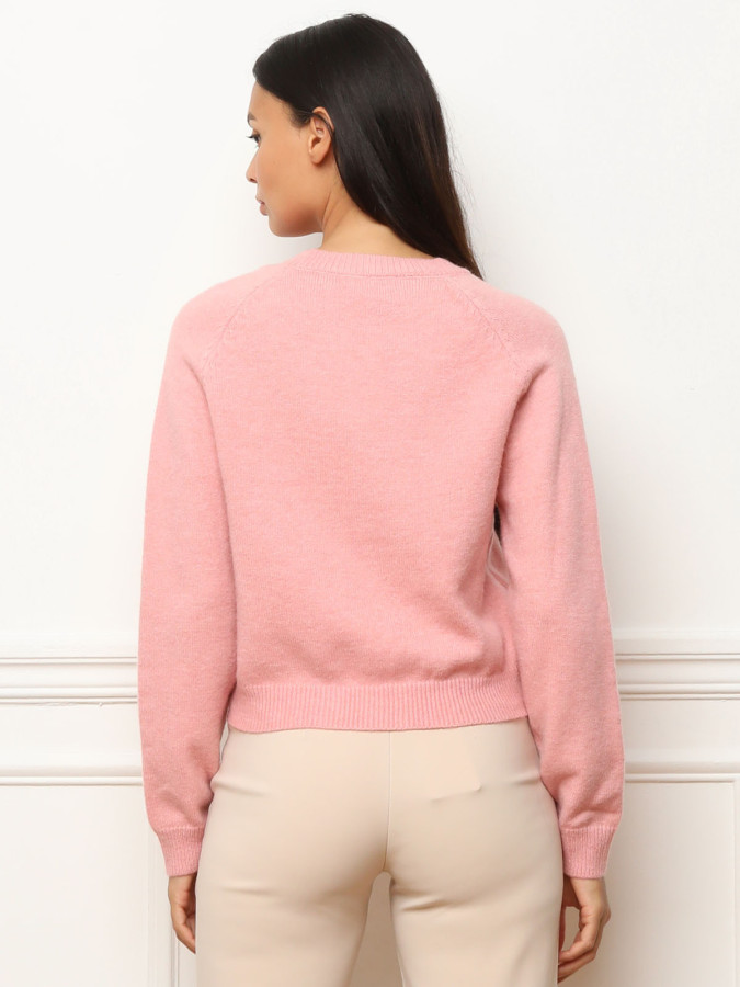 Pull à message brodé