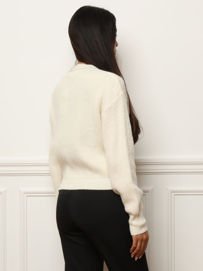 Cardigan à boutons marbrés