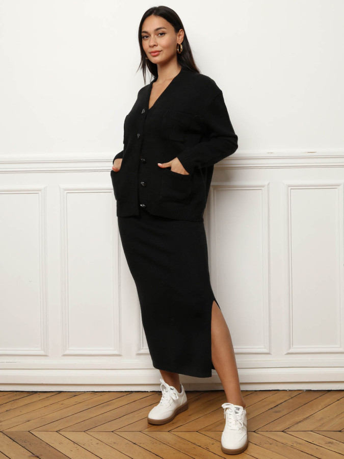 Ensemble jupe longue et cardigan