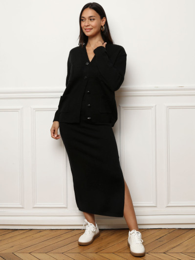 Ensemble jupe longue et cardigan