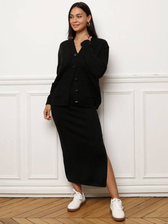 Ensemble jupe longue et cardigan