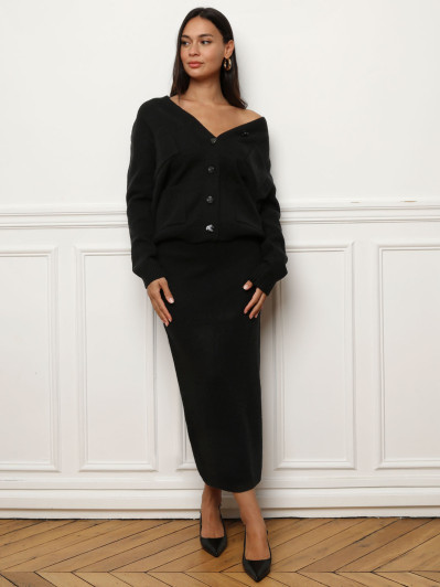Ensemble jupe longue et cardigan