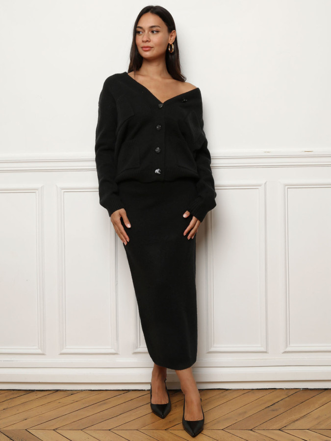 Ensemble jupe longue et cardigan