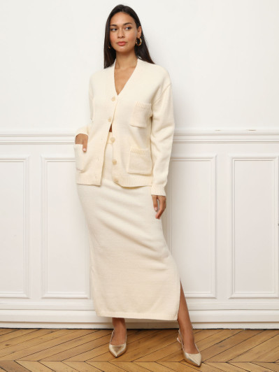 Ensemble jupe longue et cardigan