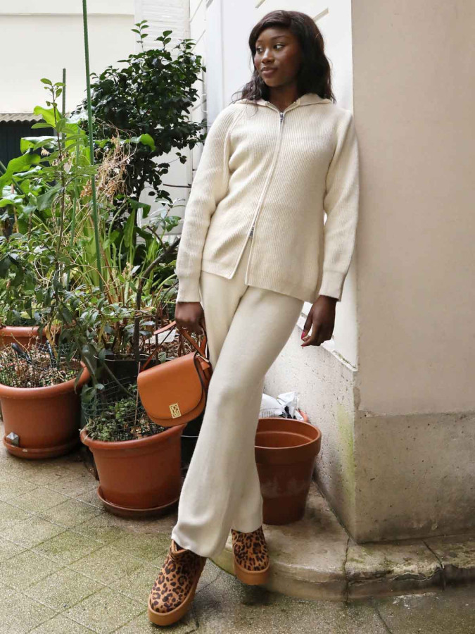 Ensemble pantalon et gilet zippé