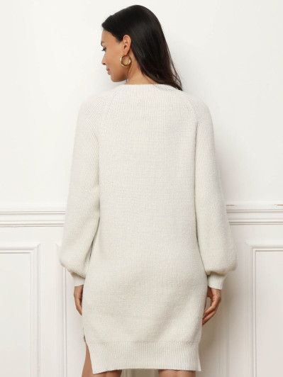 Robe pull avec fils brillants