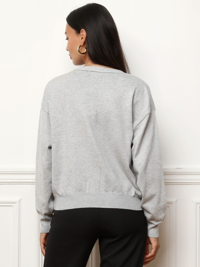 Cardigan avec petits nœuds satinés