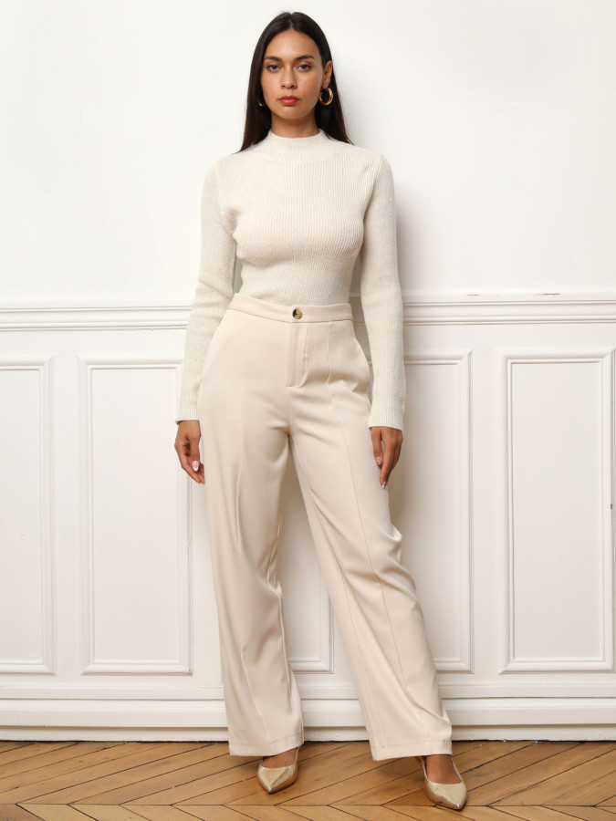 Pull en maille brillante à sequins