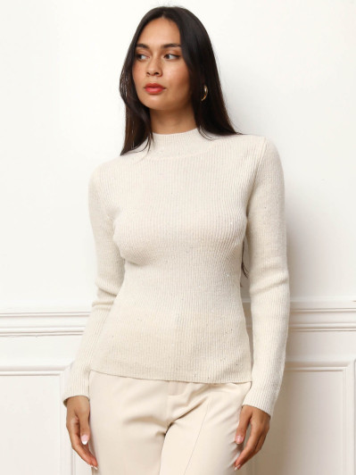 Pull en maille brillante à sequins