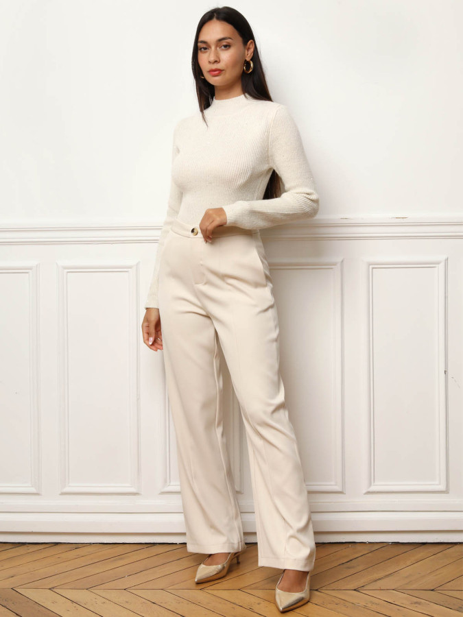 Pull en maille brillante à sequins