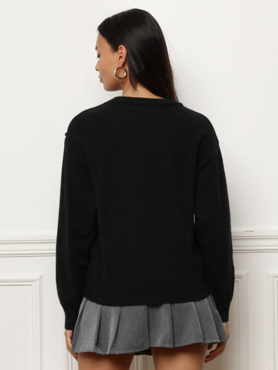 Pull ample avec petits nœuds