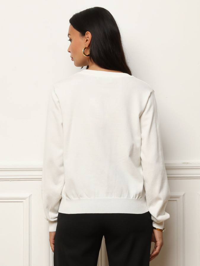 Pull à petits nœuds satinés