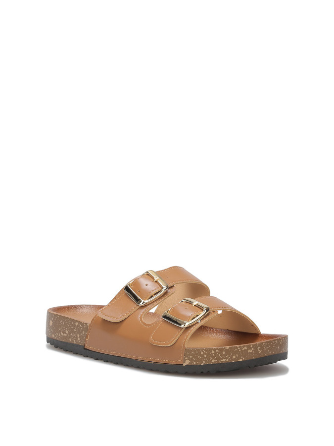 Mules avec deux brides à boucles