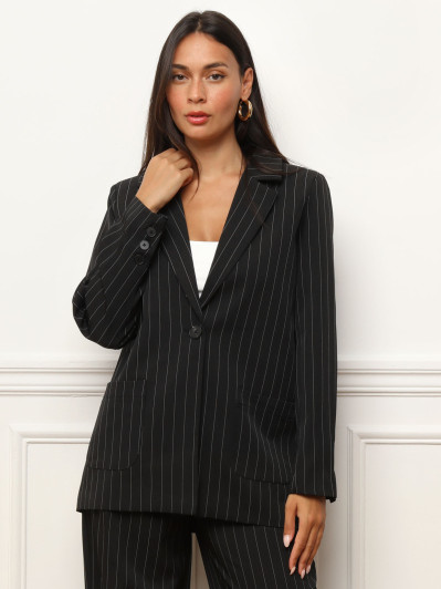 Veste de costume à rayures