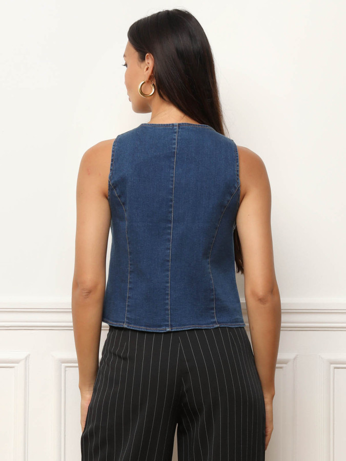 Veston cintré en denim