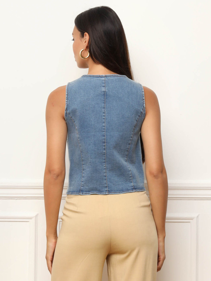 Veston cintré en denim