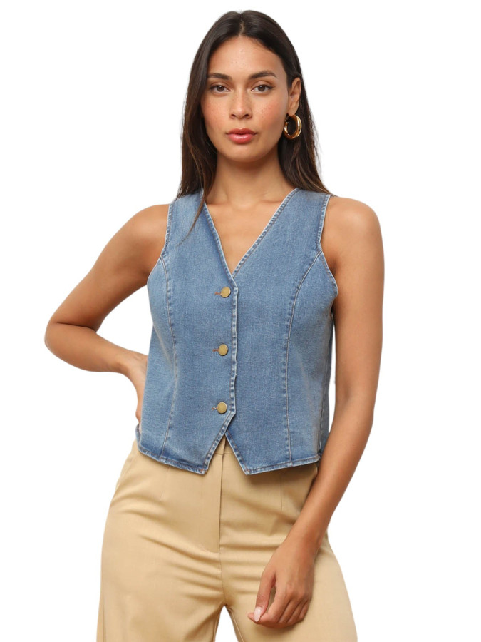 Veston cintré en denim