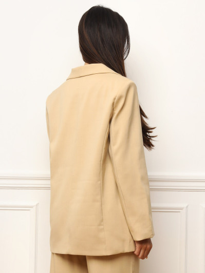 Veste de costume oversize à col châle