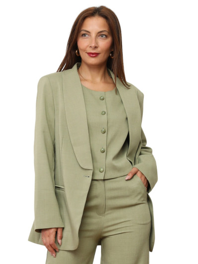 Veste de costume oversize à col châle