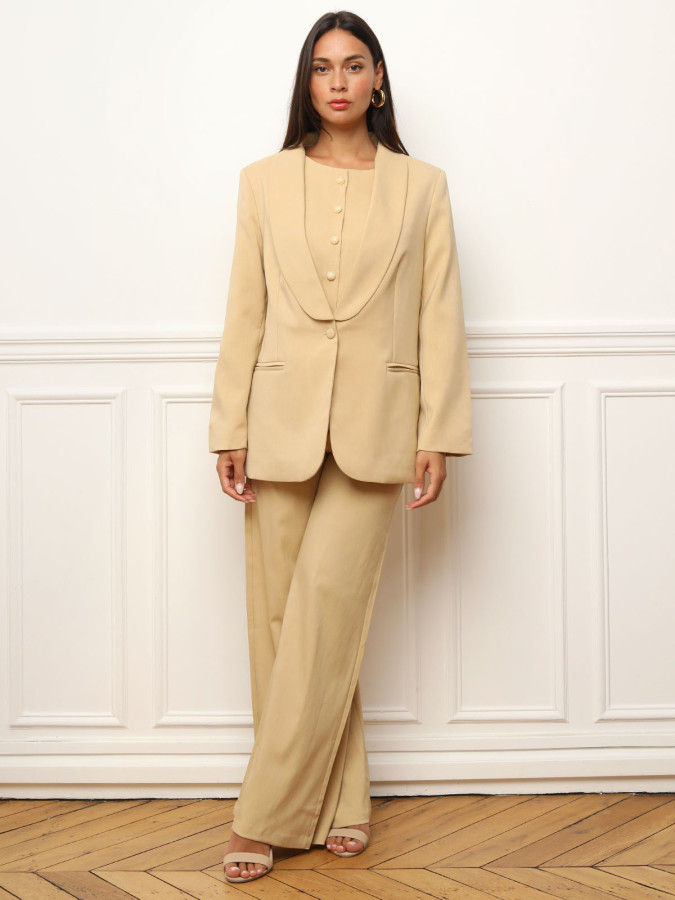 Pantalon de costume wide leg