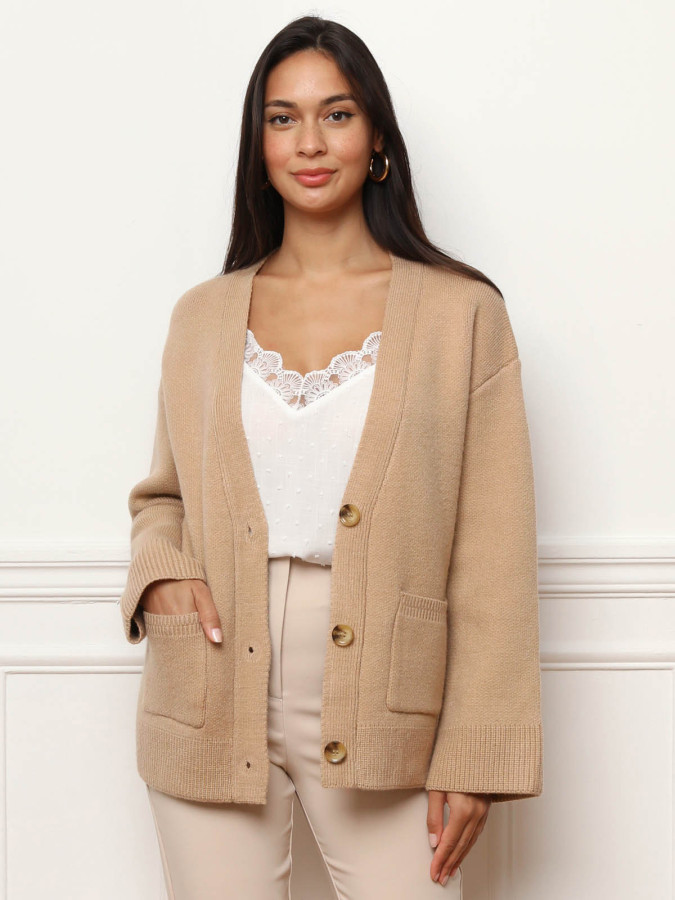 Cardigan à manches oversize