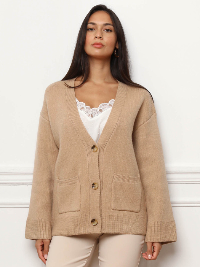 Cardigan à manches oversize