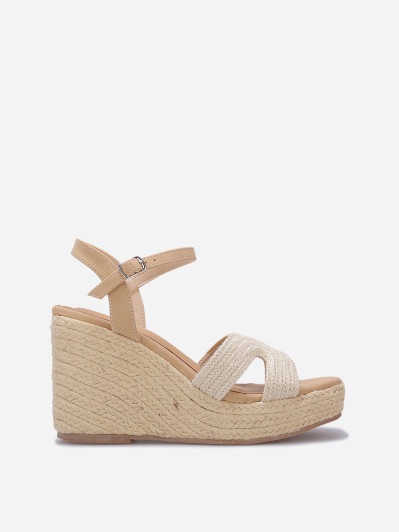 Sandales compensées en cordage