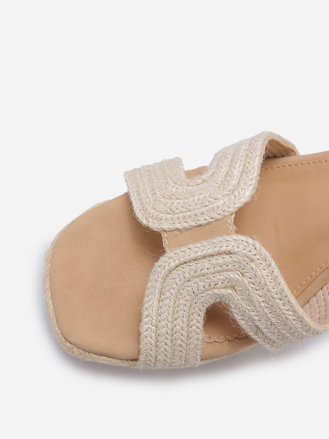 Sandales compensées en cordage