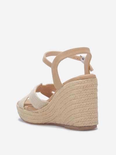 Sandales compensées en cordage