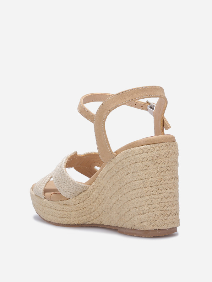 Sandales compensées en cordage