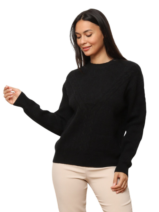 Pull en maille ajourée à motifs