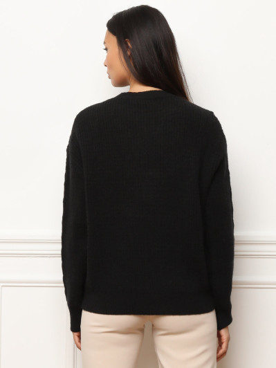 Pull en maille ajourée à motifs