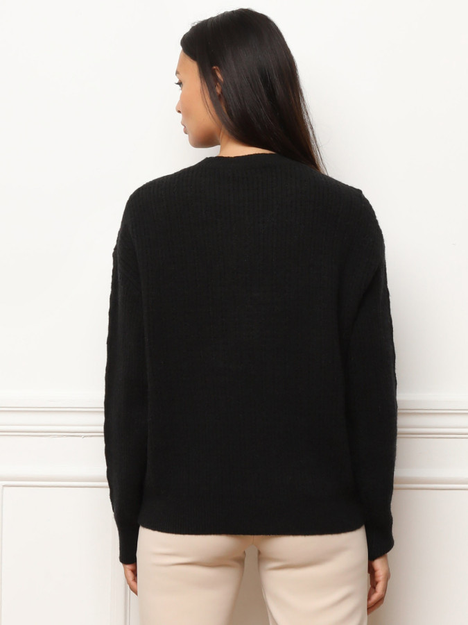 Pull en maille ajourée à motifs