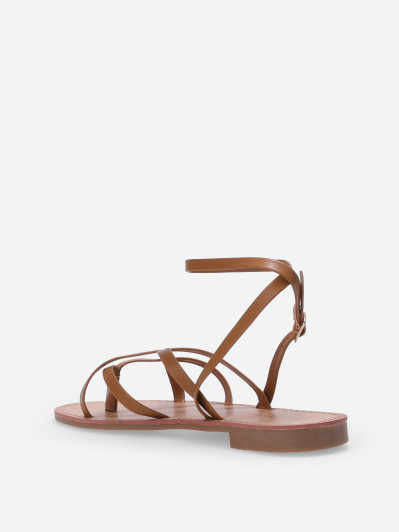 Nu-pieds à fines brides croisées