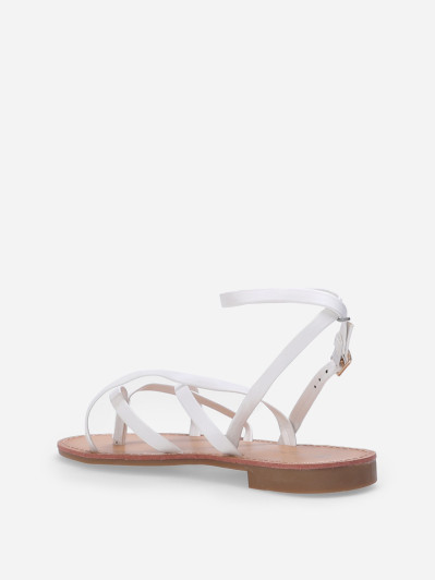 Nu-pieds à fines brides croisées