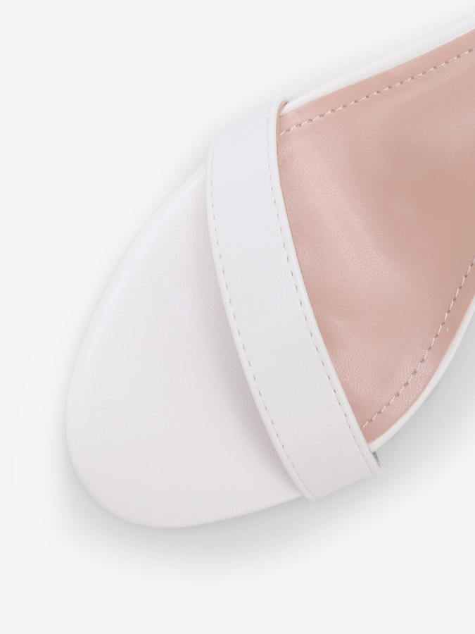 Sandales en simili à talon aiguille