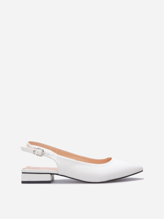 Escarpins LarDorLin - Slingback Pointe Fine, Talon 0,5cm, Synthétique