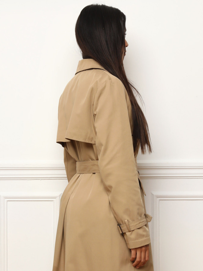 Trench mi-long avec ceinture