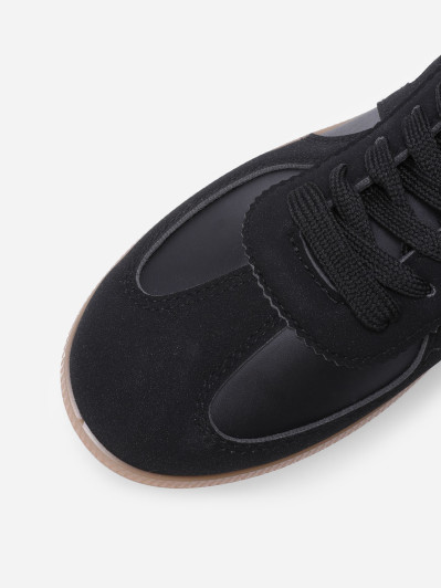 Baskets à empiècements texturés