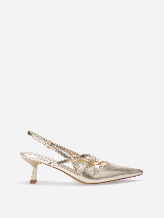Escarpins slingback avec brides