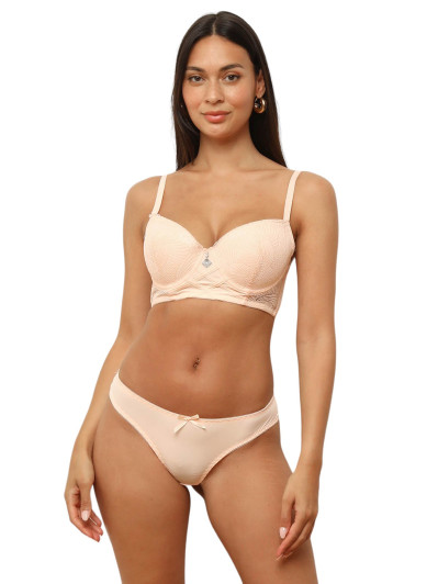 Ensemble style corset en dentelle avec bijou