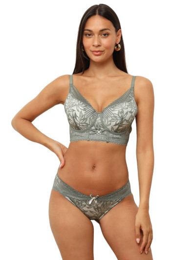 Ensemble lingerie dentelle avec bijou strass